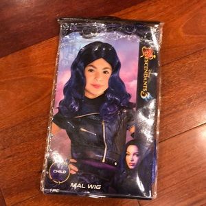 New Mal Descendants Blue Purple Kids Wig